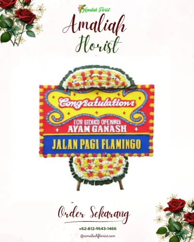 Bunga Papan Congratulation di Dago
